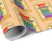 Papier Cadeau Juste En Dehors Du Closet (Coin rond)