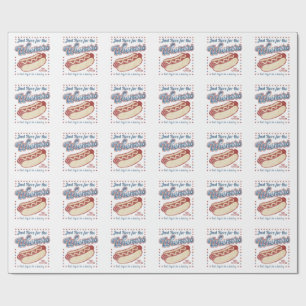 Papier Cadeau Juste ici pour les saucisses Mauvaise journée pour