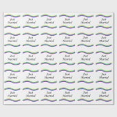 Papier Cadeau Juste marié (Plat)