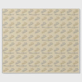 Papier Cadeau Juste marié - Mariage (Plat)