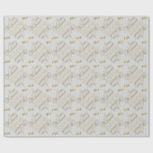 Papier Cadeau Juste marié - Personnalisé (Plat)