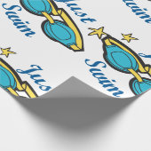 Papier Cadeau Juste nager (Coin)