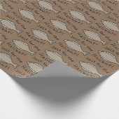 Papier Cadeau Juste pour le papier d'emballage de flétan (Coin)