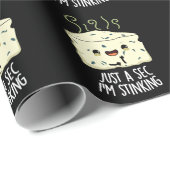 Papier Cadeau Juste un sec je puise drôle chèvre chèvre chèvre f (Coin rond)