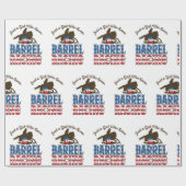 Papier Cadeau Juste une fille qui aime la course en baril (Plat)