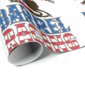 Papier Cadeau Juste une fille qui aime la course en baril (Coin rond)