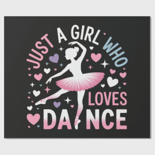 Papier Cadeau Juste une fille qui aime la danse