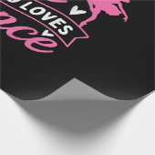 Papier Cadeau Juste Une Fille Qui Aime La Danse - Danseuse Amant (Coin)