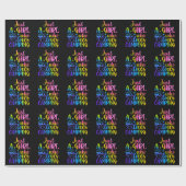 Papier Cadeau Juste Une Fille Qui Aime Le Camping (Plat)