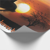 Papier Cadeau juste une fille qui aime les chevaux (Coin)