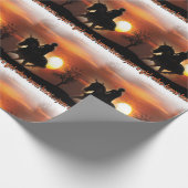 Papier Cadeau juste une fille qui aime les chevaux (Coin)