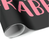 Papier Cadeau Juste une fille qui aime les lapins (Coin rond)