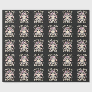 Papier Cadeau Juste Une Fille Qui Aime Les Lapins
