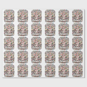 Papier Cadeau Juste Une Fille Qui Aime Les Lapins Mignon Amoureu