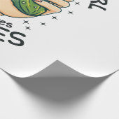 Papier Cadeau Juste Une Fille Qui Aime Les Pickles - Végétan Drô (Coin)
