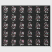 Papier Cadeau Juste une fille qui aime Noël en juillet été (Plat)