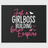 Papier Cadeau Juste une patronne qui construit son empire femmes (Plat)