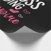 Papier Cadeau Juste une patronne qui construit son empire femmes (Coin)