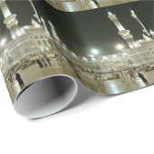 Papier Cadeau Kaaba Kaba La Mecque Mecque Islam Allah Musulman (Coin rond)