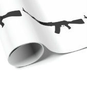 Papier Cadeau Kalachnikov de fusil d'assaut d'AK-47 (Coin rond)