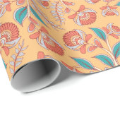 Papier Cadeau Kalamkari (Coin rond)