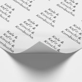 Papier Cadeau Kale Kefir Kimchi Kombucha (Coin)