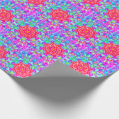 Papier cadeau Kaleidoscope Boho Red Star (Coin)