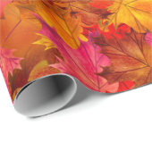 Papier Cadeau Kaleidoscope d'automne : Des feuilles d'automne vi (Coin rond)