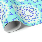 Papier Cadeau Kaleidoscope de glace 01 (Coin rond)