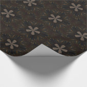 Papier Cadeau Kaleidoscope Design Art Brown foncé (Coin)