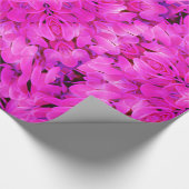 Papier Cadeau Kaleidoscope Design Art Floral rose chaud (Coin)