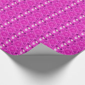 Papier Cadeau Kaleidoscope Design Art Floral rose chaud (Coin)