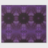 Papier Cadeau Kaleidoscope Design chic élégant violet brillant (Plat)