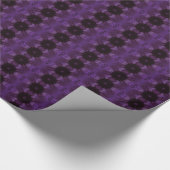 Papier Cadeau Kaleidoscope Design chic élégant violet brillant (Coin)