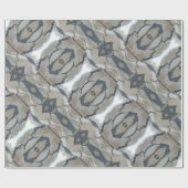 Papier Cadeau Kaleidoscope Design Motif clair et gris foncé (Plat)