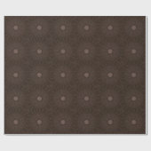 Papier Cadeau Kaleidoscope Design Rustique Brown (Plat)