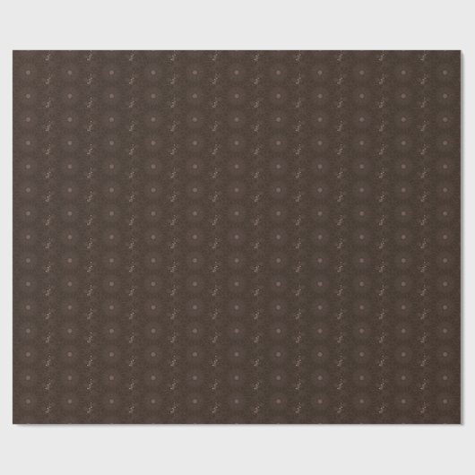 Papier Cadeau Kaleidoscope Design Rustique Brown (Plat)
