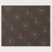 Papier Cadeau Kaleidoscope Design Rustique Brown (Plat)
