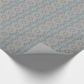 Papier Cadeau Kaleidoscope Design Rustique gris clair (Coin)