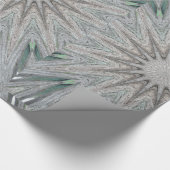 Papier Cadeau Kaleidoscope Design Rustique gris clair (Coin)