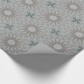 Papier Cadeau Kaleidoscope Design Rustique gris clair (Coin)