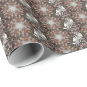 Papier Cadeau Kaleidoscope Design Star du tronc de palmier (Coin rond)