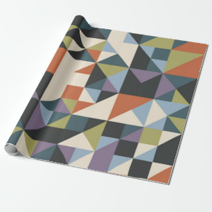 Papier Cadeau Kaleidoscope géométrique