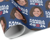 Papier Cadeau Kamala Harris 2024 (Coin rond)