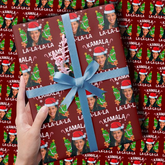 Papier Cadeau Kamala Harris 2024 Noël