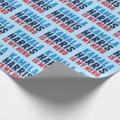 Papier Cadeau Kamala Harris est mon héros (Coin)