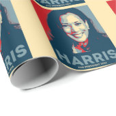 Papier Cadeau Kamala Harris pour le président 2024 - Hope (Coin rond)