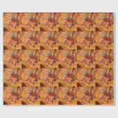 Papier Cadeau Kandinsky Brown jaune bleu rouge (Plat)