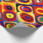 Papier Cadeau Kandinsky Farbstudie Cercles Carré Quadrate Art (Coin)