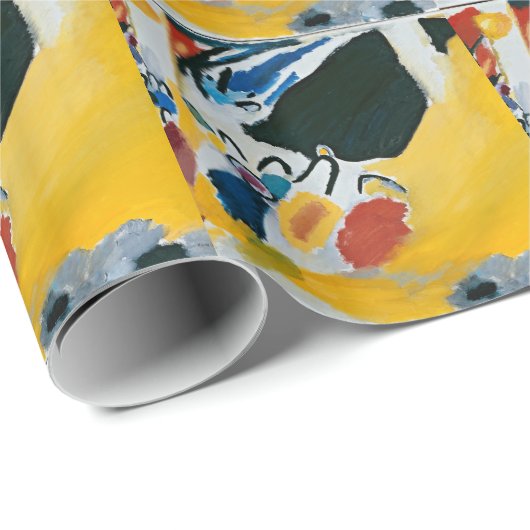 Papier Cadeau Kandinsky Impression III Concert Peinture Abstrait (Coin rond)